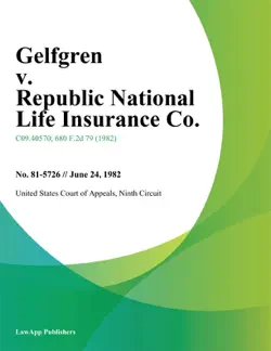 gelfgren v. republic national life insurance co. book cover image