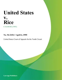 united states v. rice book cover image