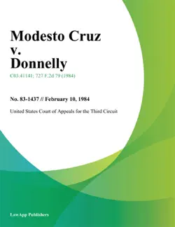 modesto cruz v. donnelly imagen de la portada del libro
