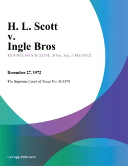 h. l. scott v. ingle bros book cover image