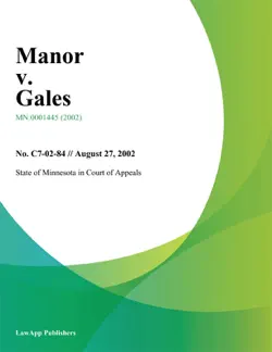 manor v. gales book cover image
