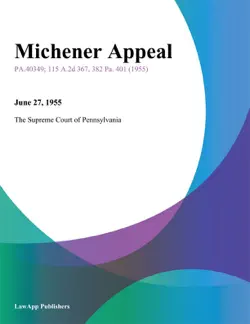 michener appeal. book cover image