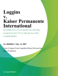 loggins v. kaiser permanente international book cover image