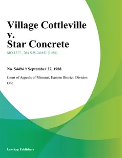 village cottleville v. star concrete book cover image