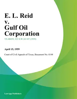e. l. reid v. gulf oil corporation book cover image