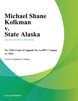 michael shane kolkman v. state alaska book cover image