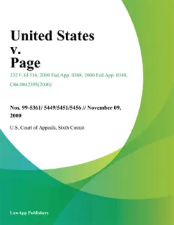 united states v. page imagen de la portada del libro