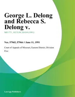 george l. delong and rebecca s. delong v. book cover image