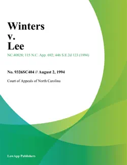 winters v. lee book cover image