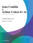 Joan Conklin v. Arthur Cohen Et Al. synopsis, comments