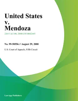 united states v. mendoza book cover image