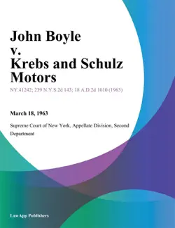 john boyle v. krebs and schulz motors book cover image
