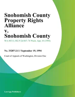 snohomish county property rights alliance v. snohomish county imagen de la portada del libro
