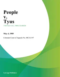 people v. tyus book cover image