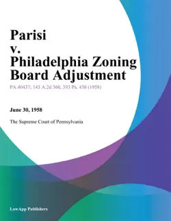 parisi v. philadelphia zoning board adjustment. book cover image