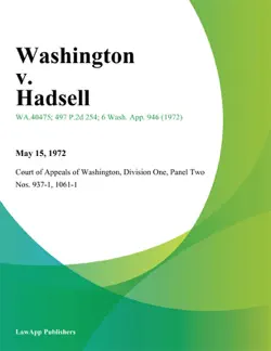 washington v. hadsell book cover image