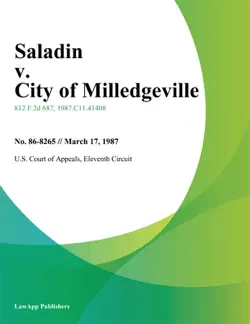 saladin v. city of milledgeville book cover image