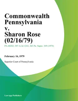 commonwealth pennsylvania v. sharon rose book cover image
