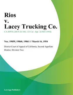 rios v. lacey trucking co. book cover image