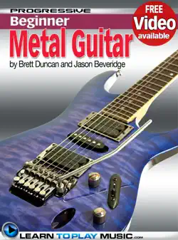 metal guitar lessons for beginners book cover image