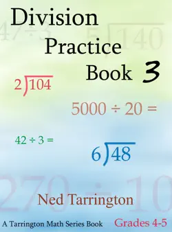 division practice book 3, grades 4-5 book cover image