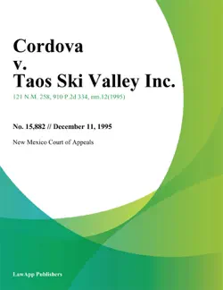 cordova v. taos ski valley inc. book cover image