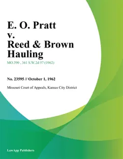 e. o. pratt v. reed & brown hauling imagen de la portada del libro
