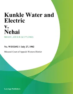 kunkle water and electric v. nehai book cover image