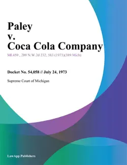 paley v. coca cola company book cover image