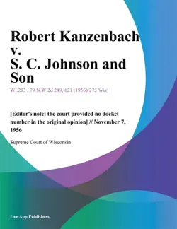 robert kanzenbach v. s. c. johnson and son book cover image