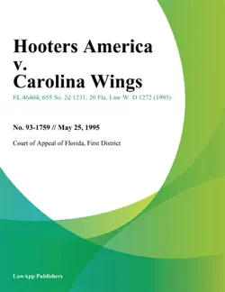 hooters america v. carolina wings book cover image