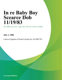 in re baby boy scearce dob book cover image