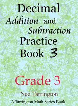 decimal addition and subtraction practice book 3, grade 3 book cover image