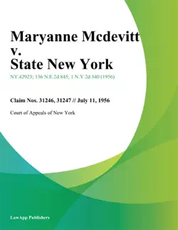 maryanne mcdevitt v. state new york imagen de la portada del libro