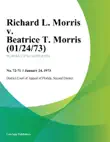Richard L. Morris v. Beatrice T. Morris sinopsis y comentarios