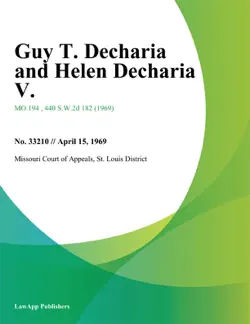 guy t. decharia and helen decharia v. book cover image