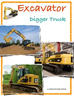 excavator digger truck book cover image