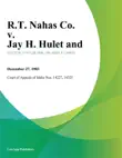 R.T. Nahas Co. v. Jay H. Hulet and synopsis, comments