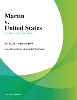 martin v. united states book cover image