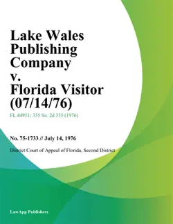 lake wales publishing company v. florida visitor book cover image