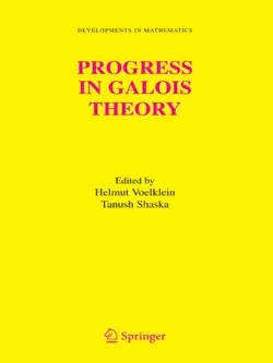 progress in galois theory imagen de la portada del libro