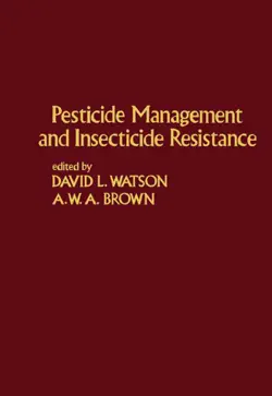 pesticide management and insecticide resistance imagen de la portada del libro