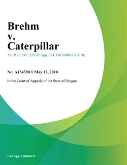 brehm v. caterpillar book cover image