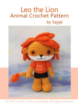 leo the lion animal crochet pattern book cover image