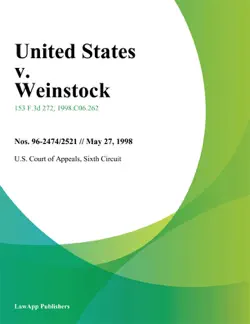 united states v. weinstock imagen de la portada del libro