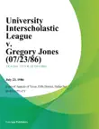 University Interscholastic League v. Gregory Jones synopsis, comments
