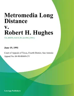 metromedia long distance v. robert h. hughes imagen de la portada del libro