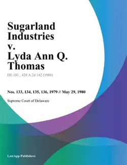 sugarland industries v. lyda ann q. thomas book cover image