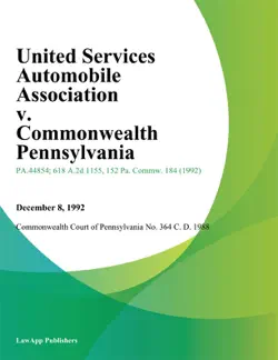 united services automobile association v. commonwealth pennsylvania book cover image