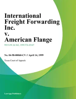 international freight forwarding inc. v. american flange book cover image